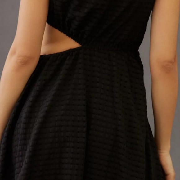 Textured A-Line Dress, Brand New, Size M, Black, Anthropologie - Picture 3 of 9